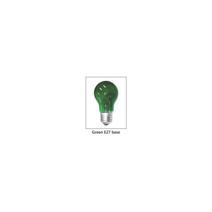 CLA LIGHTING HALOGEN GLOBE ES GLS 28W GREEN CLAHAGLS28WESG