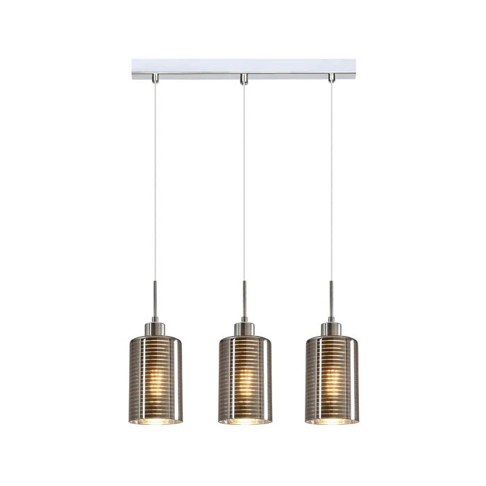 ESPEJO1 Oblong Glass with Line Effect Pendant Lights ESPEJO2X3S