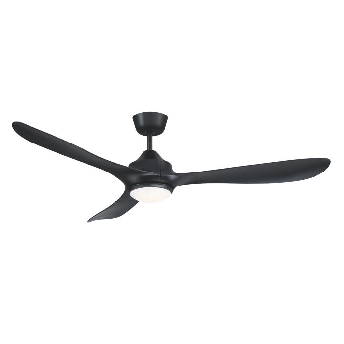 JUNO 56'' DC CEILING FAN 4 STEP COLOUR CHANGING BLACK