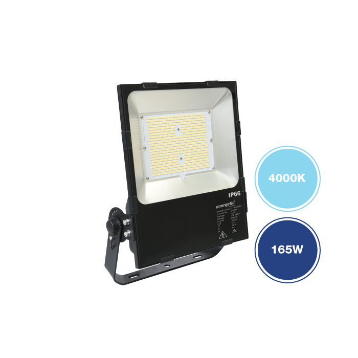 MarVelite Pro IP66 Commercial/Industrial Floodlight 4000K Black - 273184 