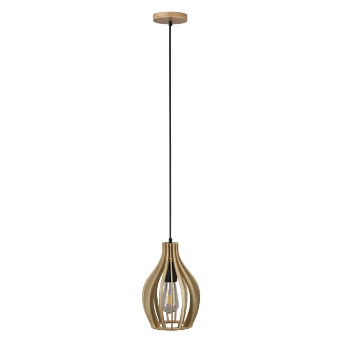 FELIX TIMBER PENDANT 240V E27 TIMBER  22765