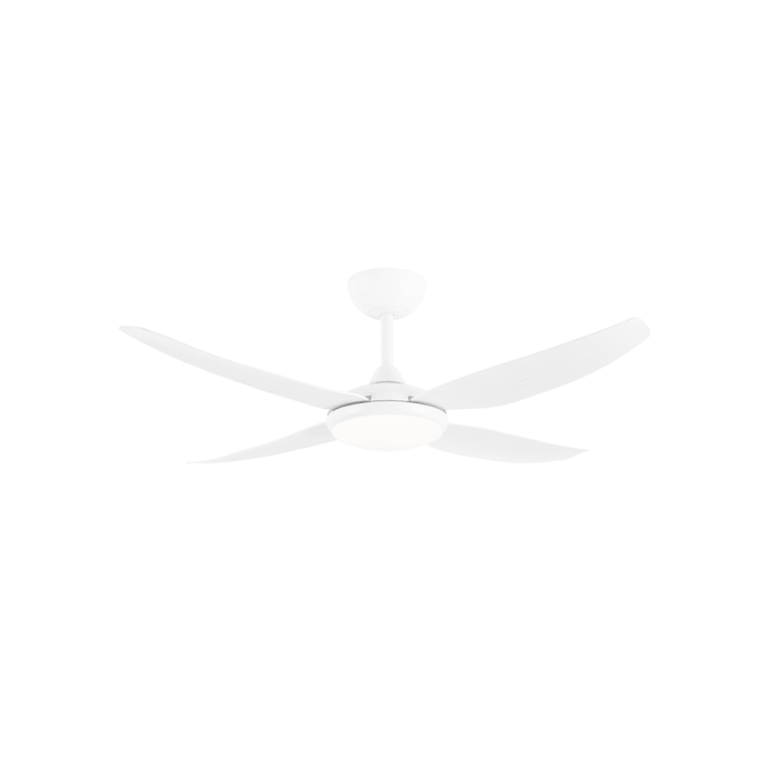 AMARI 52" DC 4 BLADES CEILING FAN 24W DIM CCT LED MATT WHITE-21721/05