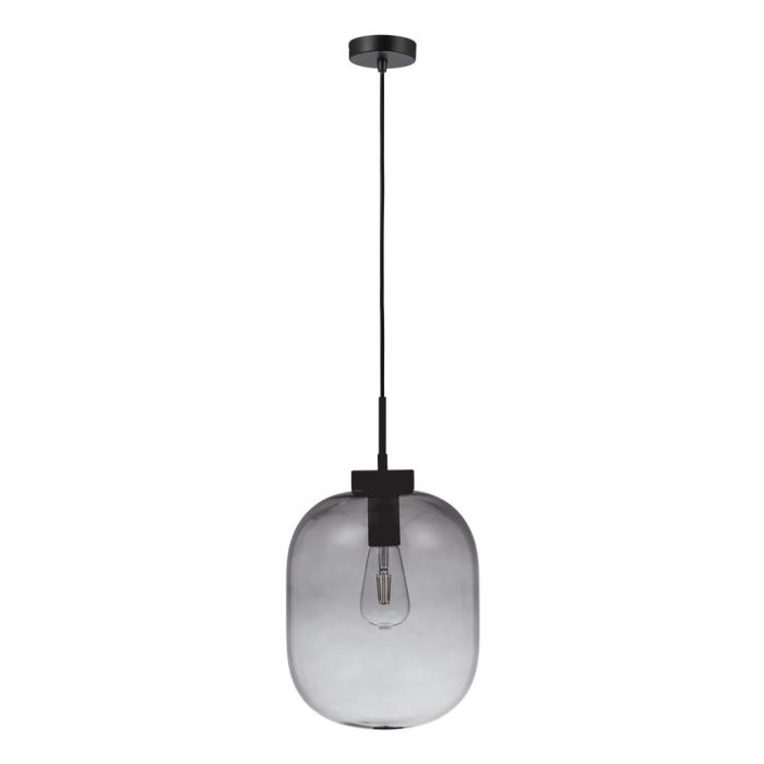 FLAUNT GLASS PENDANT 240V E27 BLACK SMOKE 22737