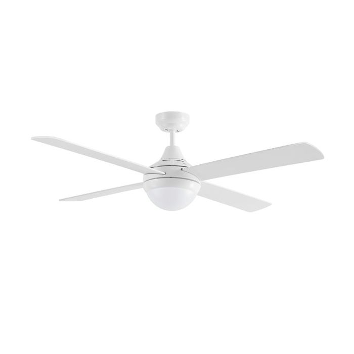 Four Seasons Link 1220mm 4 Blade Ceiling Fan & Light 2 x E27 White - FSL1244W