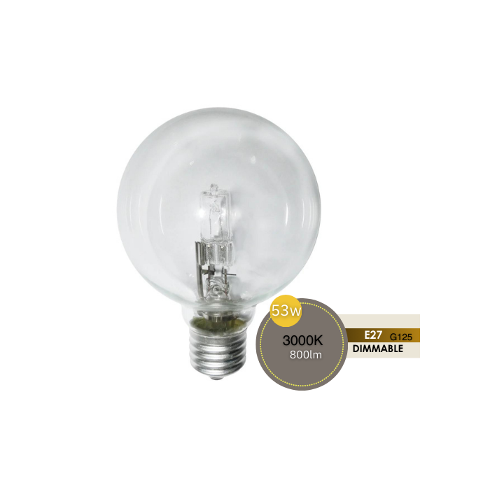 SPHERICAL 52W G125 ES CLEAR HALOGEN LUS30309