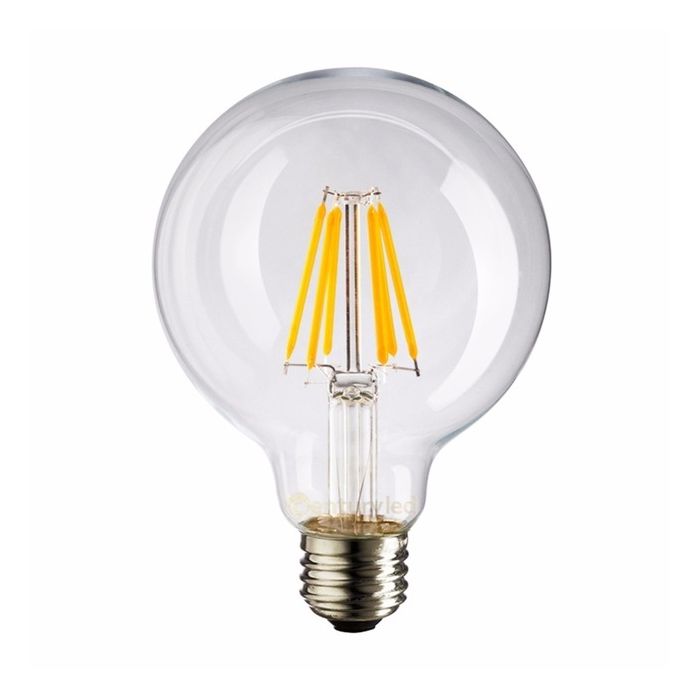 G80 LED Filament Globe 6w Warm White Clear