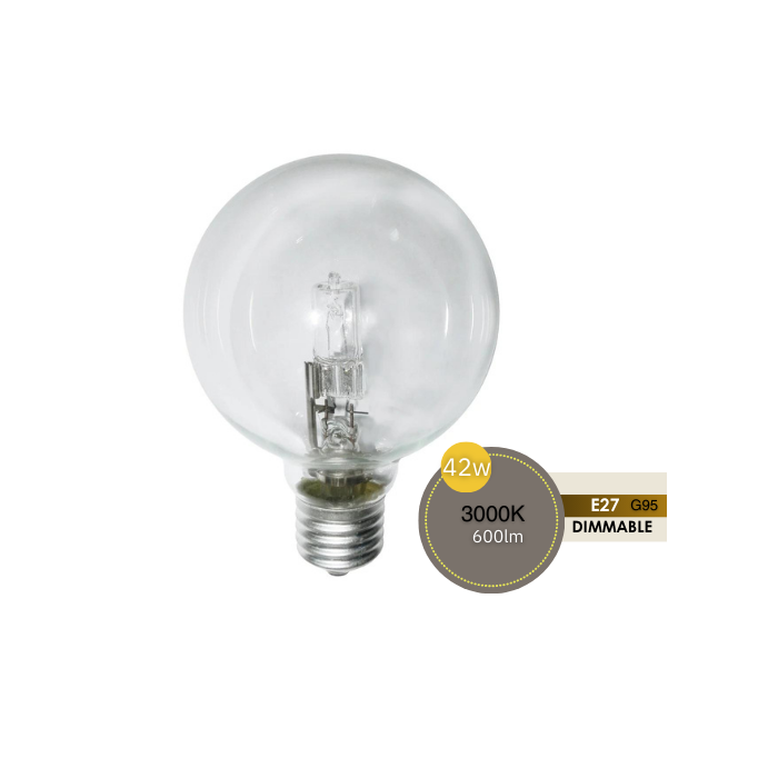 SPHERICAL 42W G95 ES CLEAR HALOGEN LUS30305