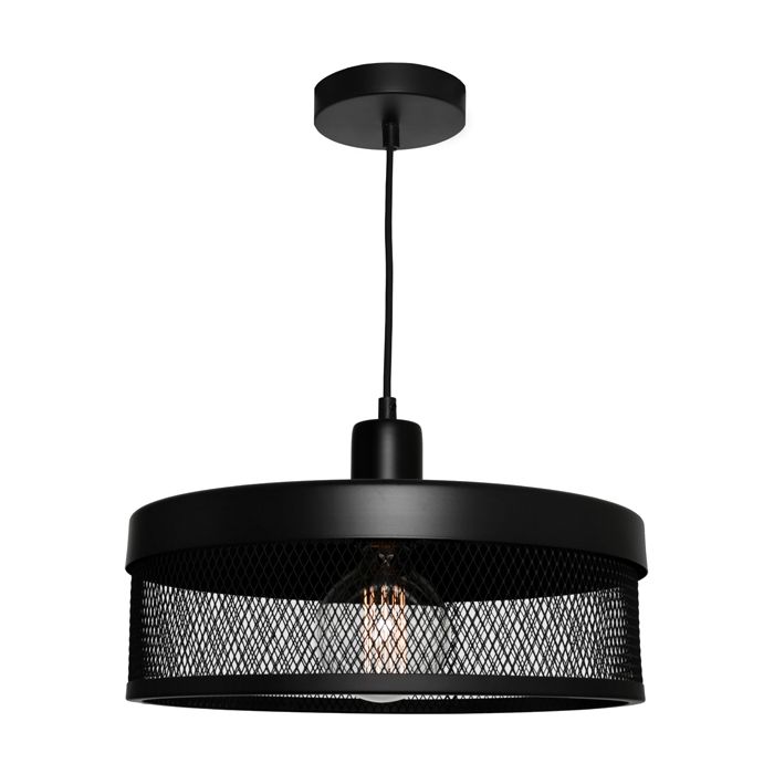 Galahad 1lt Pendant Large Black GALA1PLGE Cougar Lighting