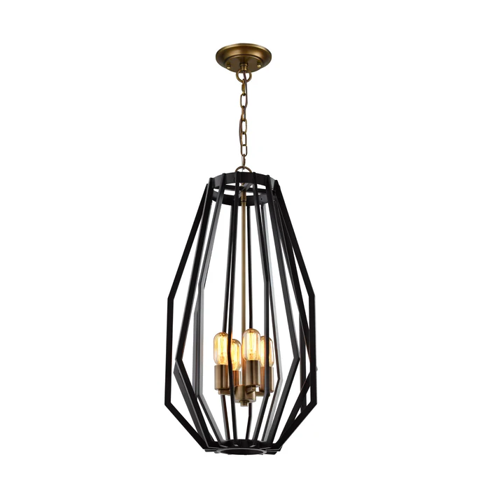 GAMBA Industrial Rustic Narrow Angular Cage Pendant Lights GAMBA2