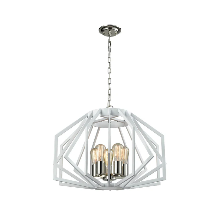 GAMBA Industrial Rustic Wide Angular Cage Pendant Lights GAMBA3