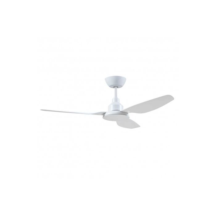 GLACIER DC 1200mm Intelligent Energy Saving DC 3 Blade Ceiling fan with RF Remote Control included GLA1203WH