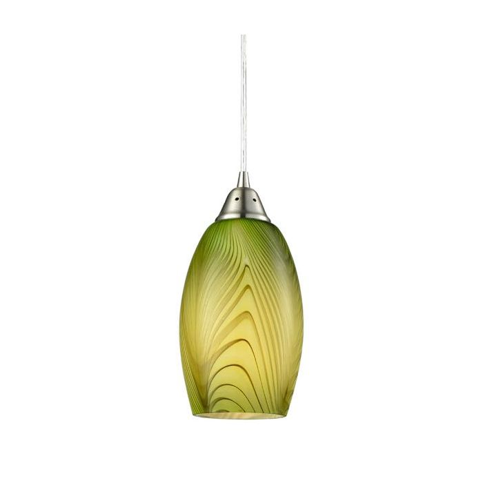  Glaze Series Pendants ES 60W GRN Hand Blown GLAZE2 CLA Lighting