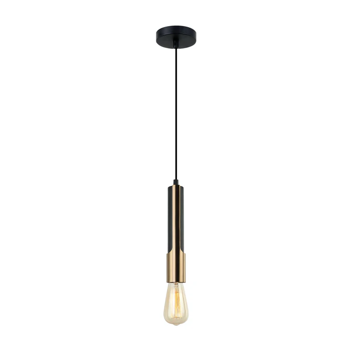 GOLDA Interior Tube with Brass Highlight Pendant Lights GOLDA2