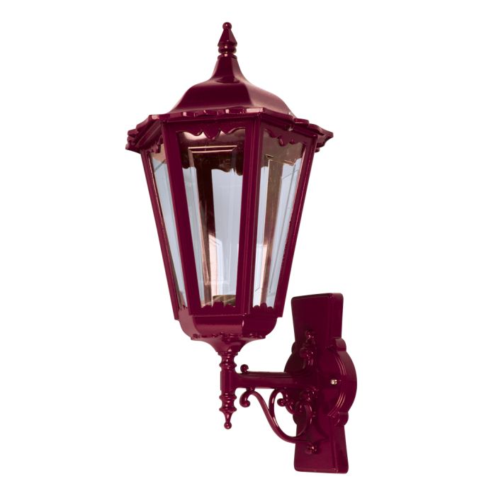 Chester Upward Wall Light Large Burgundy - 15064	