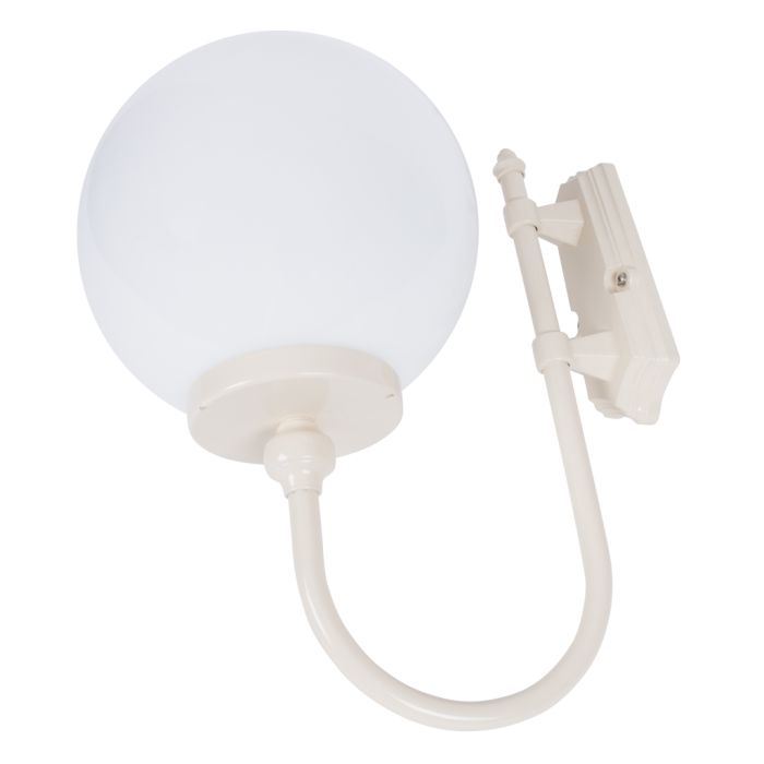 Lisbon 30cm Sphere Wall Light Beige - 15668	