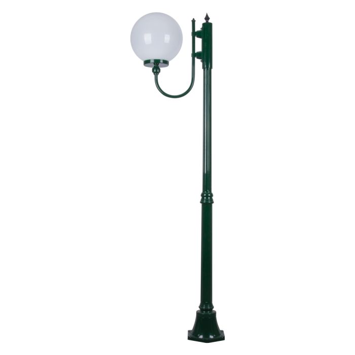 Lisbon 30cm Sphere Curved Arm Medium Post Light Green - 15707	