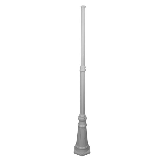 Turin 1.93 Meter Tall Base Exterior Post White - 16044	