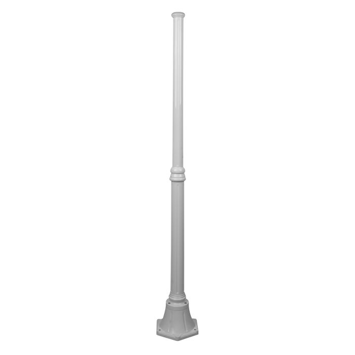 Turin 1.57 Meter Tall Base Exterior Post White - 16050	