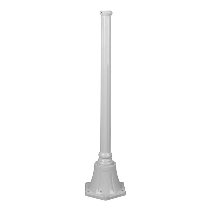 Turin 950mm Tall Base Exterior Post White - 16056