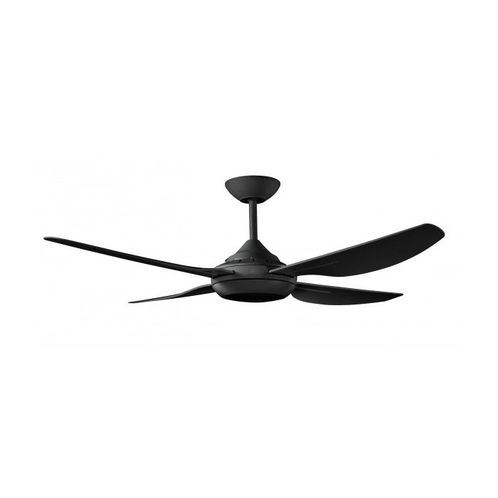 HARMONY II - 48"/1220mm ABS 4 Blade Ceiling Fan - Black - Indoor/Covered outdoor - HAR1204BL