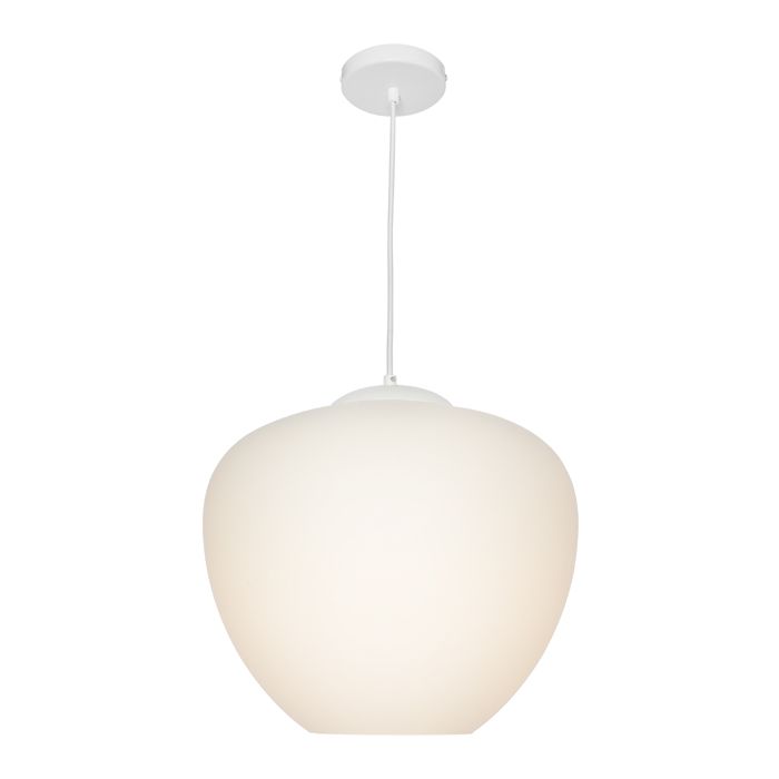 Cougar Lighting Helena 1lt White Large Pendant - HELE1PLWHT