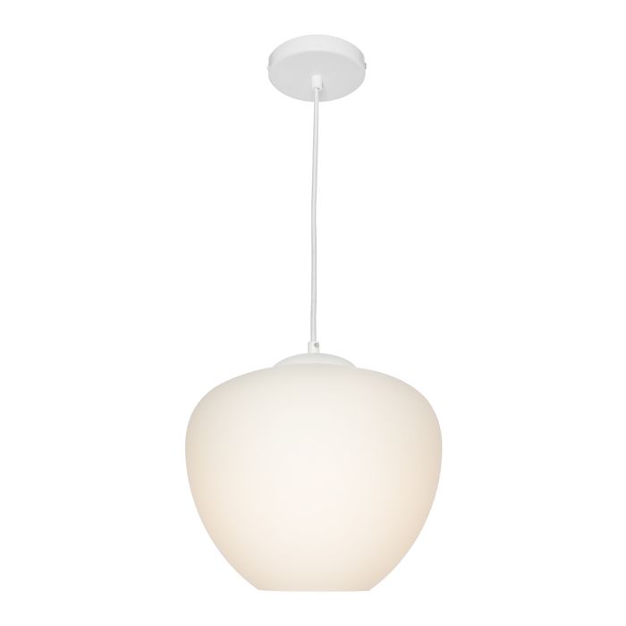 Cougar Lighting Helena 1lt White Small Pendant - HELE1PSWHT