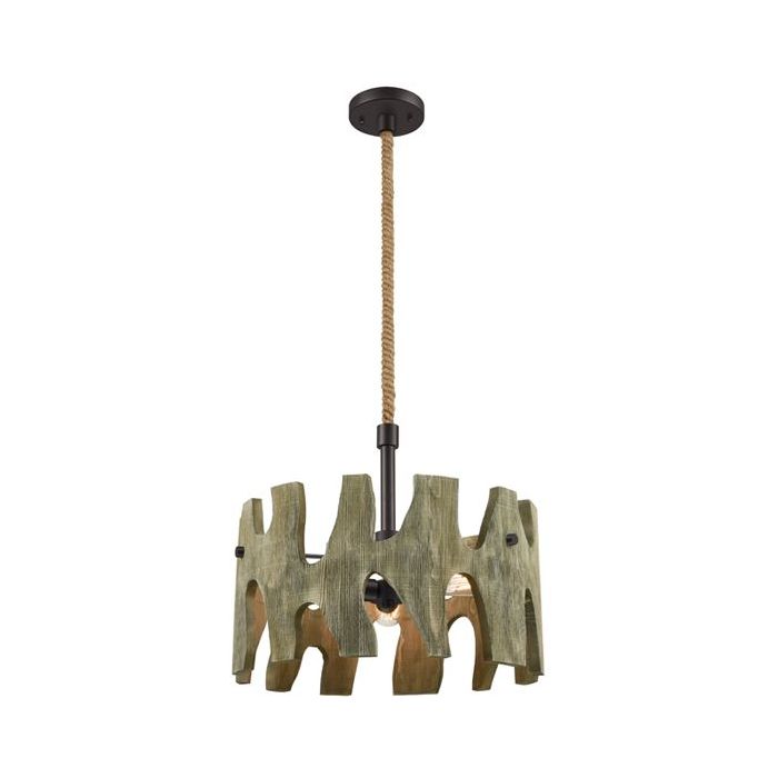 PENDANT ES RND Weathered Grey Wood WTY  HOPI01 CLA Lighting