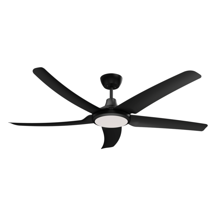 HOVER 5 BLADE 56" DC CEILING FAN WITH LED LIGHT BLACK 60070