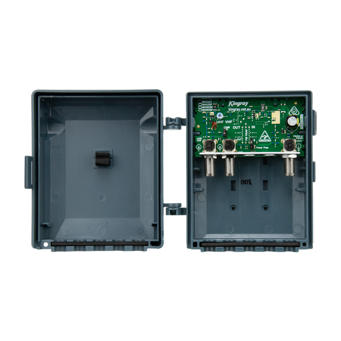 Kingray MHU25F 25dB UHF Masthead Amplifier, Separate or Combined Input with LTE Filter