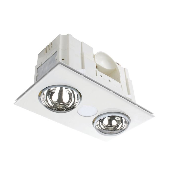 HORIZON 2+1 LIGHT 3-IN-1 BATHROOM MATE-WHITE - 19847/05