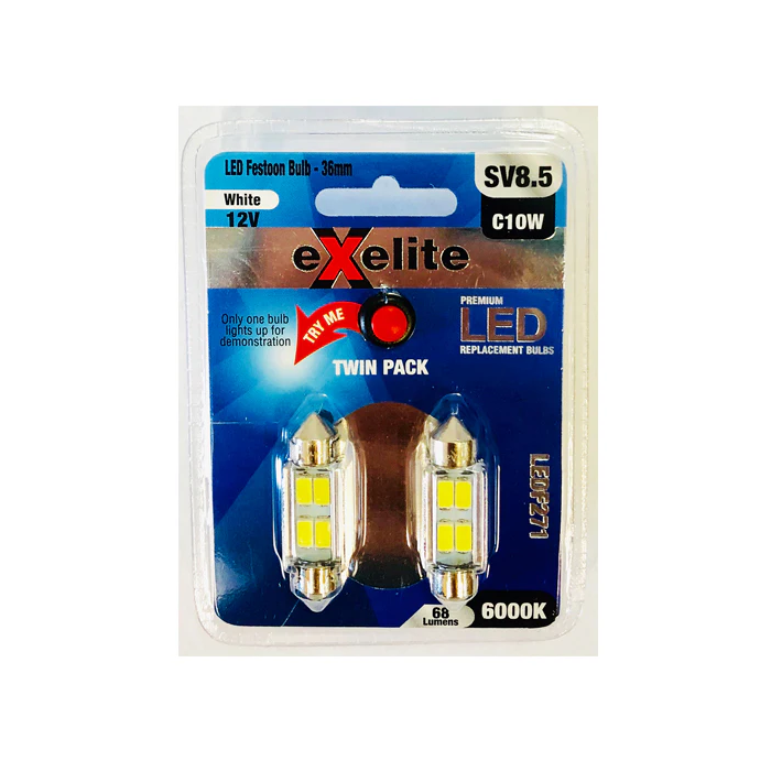 Exelite LED Festoon Auto Globes LEDF271