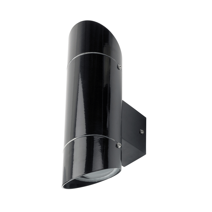 Halogen Up/Down Lighter IP54 Black, Silver/Grey 50W LG201-BL Superlux