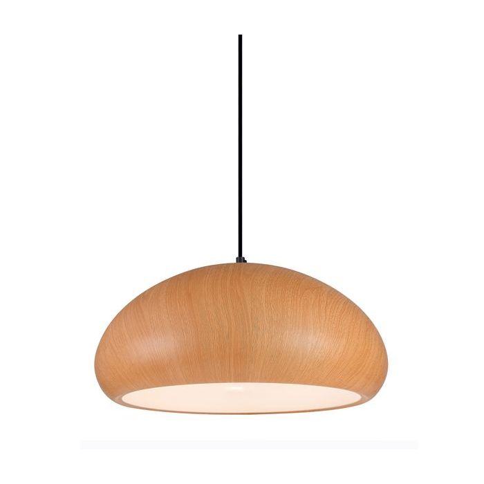 PENDANT ES 72W DOME Cherry Golden Oak IRON ALU LIGNA08 CLA Lighting 