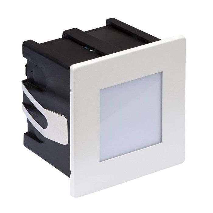 LED Recessed Wall Light - Louvered White 1.5W LRL112-WH Superlux