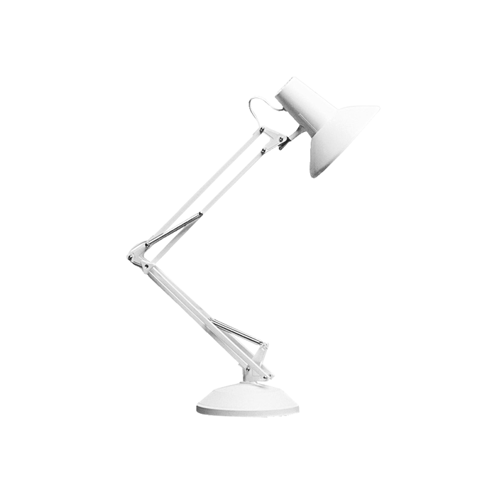 Medium Equipoise Task Lamp White 100W LSA-WH Superlux