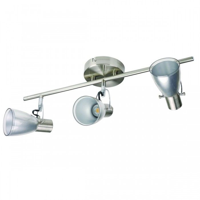 LED Triple Bar Spotlight Satin Chrome 6W LSLR-B3-SC Superlux