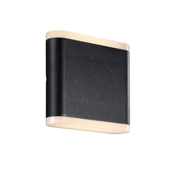 Akron 11 Wall Aluminium, Plastic Black, Opal - 46961003