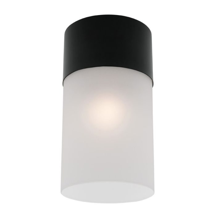 Mercator Lighting Anna DIY Batten Fix shade Matt Frosted Glass with Matt Black MA1071BLK