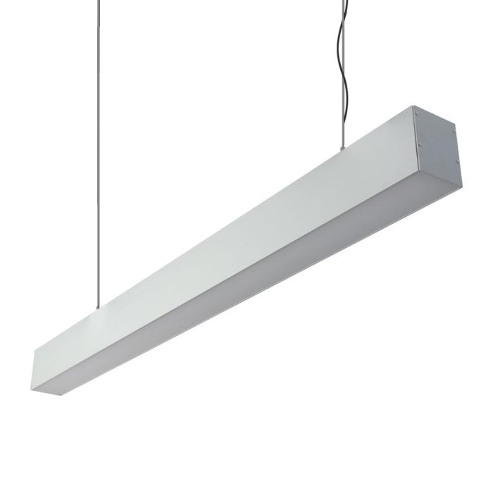 Max 34.6W Up & Down LED Pendant Aluminium / Warm White - 22384	