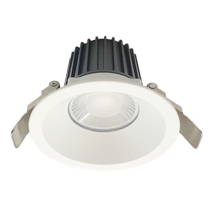 MERCTOR Elias II 12W LED Downlight - Tri-colour 3000K/4000K/5700K - Dimmable - White - MD595W-CCT