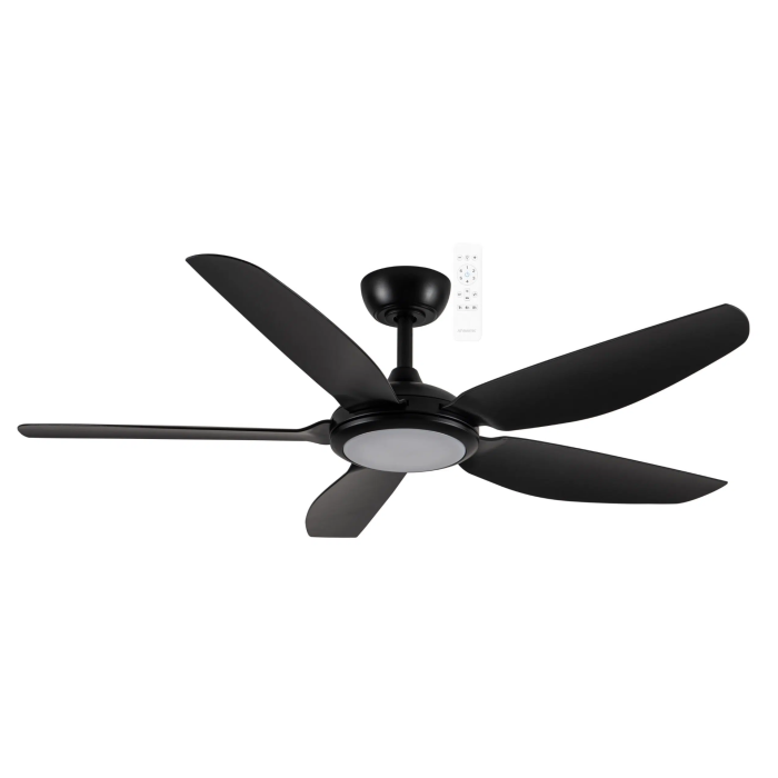 Esprit DC 52" Smart WIFI Ceiling Fan with Dimmable CCT LED Light Matt Black MDCE1353M