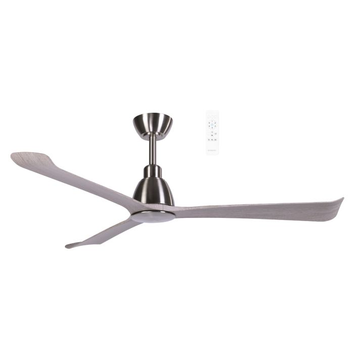 Polo DC 52" Smart WIFI Ceiling Fan Nickel with Driftwood Blade MDCP133ND