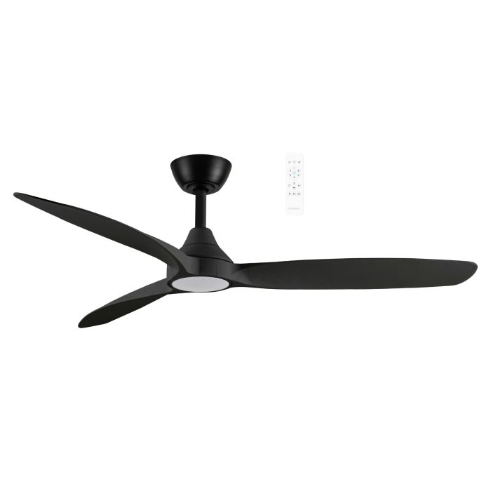 Seaforth DC 52" SMART WIFI Ceiling Fan With Dimmable CCT LED Light Matt Black  MDCS1333M