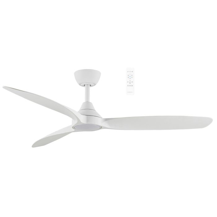 Seaforth DC 52" SMART WIFI Ceiling Fan Dimmable CCT LED Light Matt White MDCS1333W