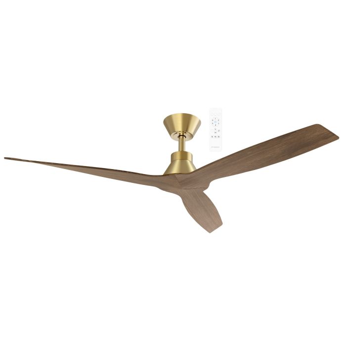 Triumph DC 52" Smart WIFI Ceiling Fan Antique Bronze With Walnut Blade MDCT133AWN