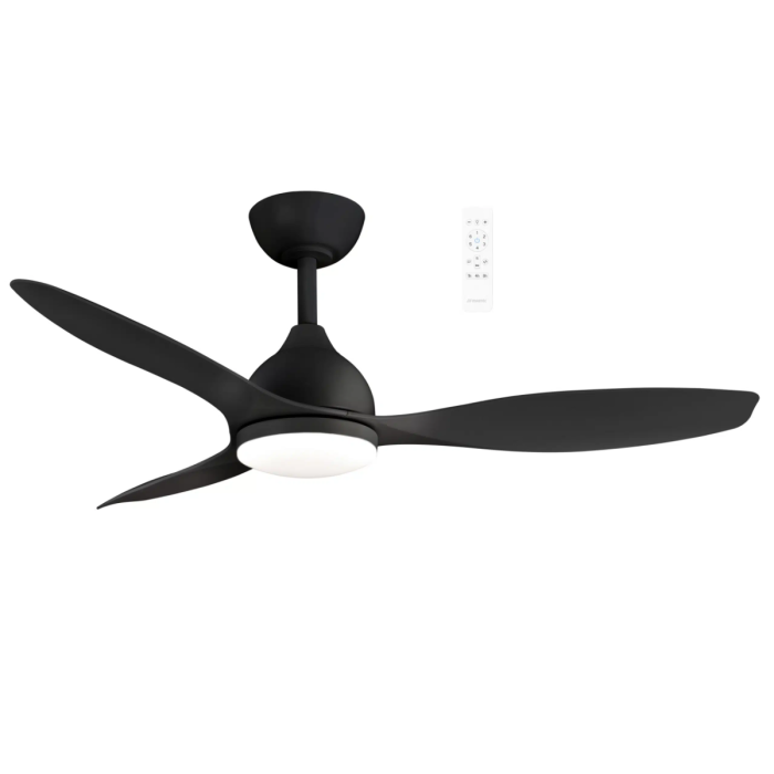 Elite DC 48" Smart WIFI Ceiling Fan with Dimmable CCT LED Light Matt Black MEDC1233M 