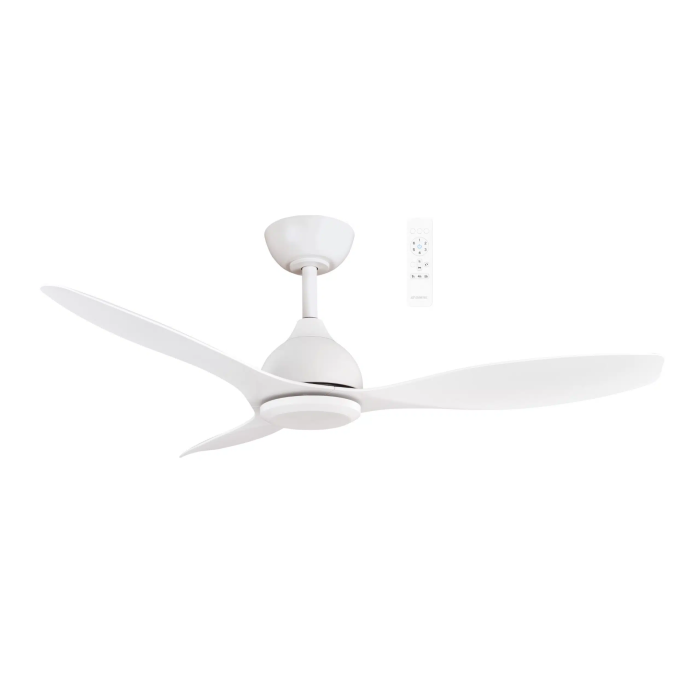 Elite DC 48" Smart WIFI Ceiling Fan Only Matt White MEDC123W