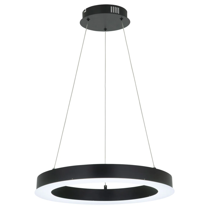 Medine 1Lt Small LED With Remote Pendant Light- MPLS028S-BLK