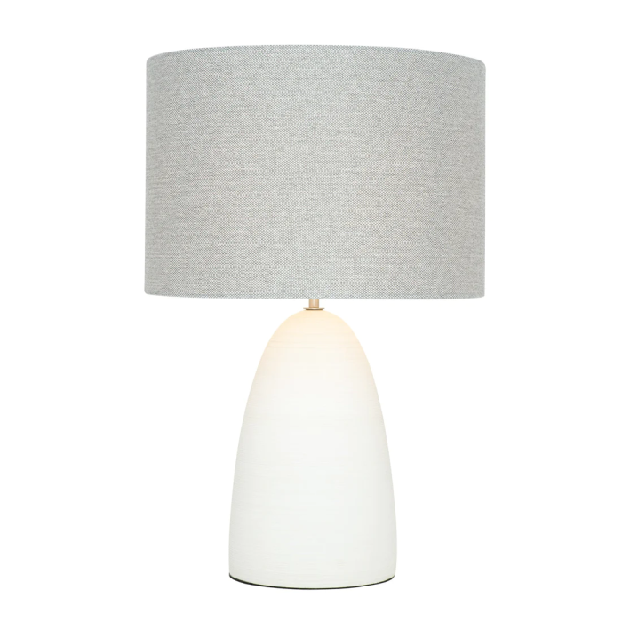 Mentone Large Textured Concrete Table Lamp- MTBL040L-GRY