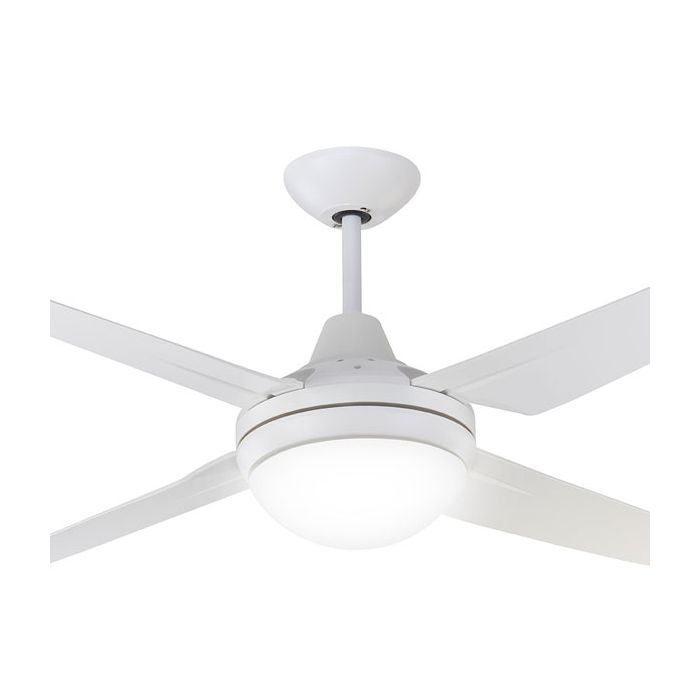 Mercator Clare Ceiling Fan with Light – White 53″